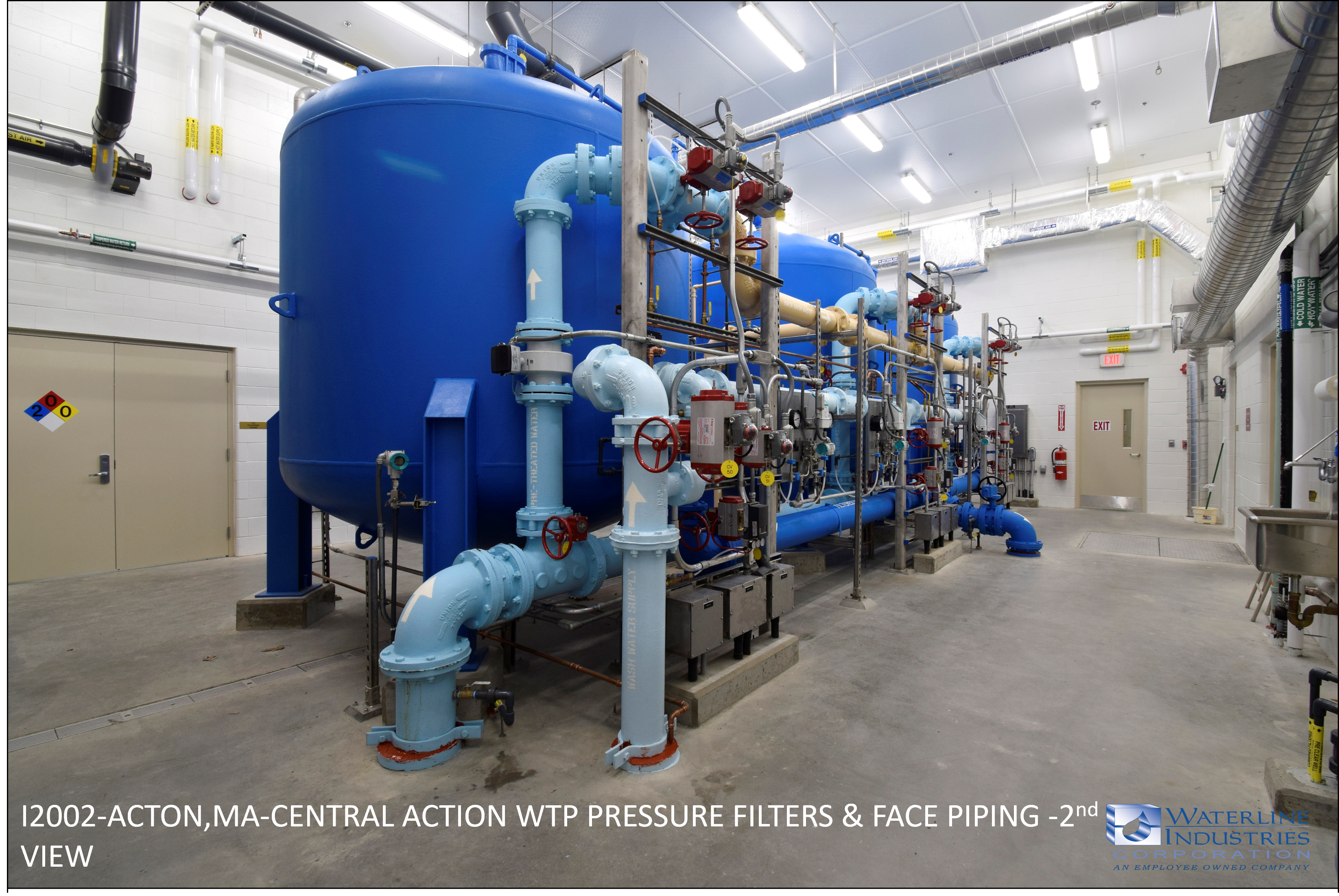 I2002-ACTON,MA-CENTRAL ACTION WTP PRESSURE FILTERS & FACE PIPING 2ND VIEW